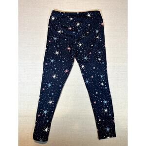 Cuddl Duds ClimateRight Leggings Sz. L Navy Galaxy Stars NWT